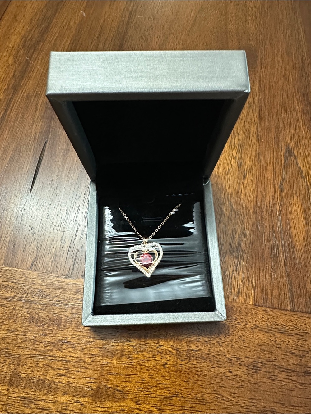 Gold toned Heart Pendant Necklace